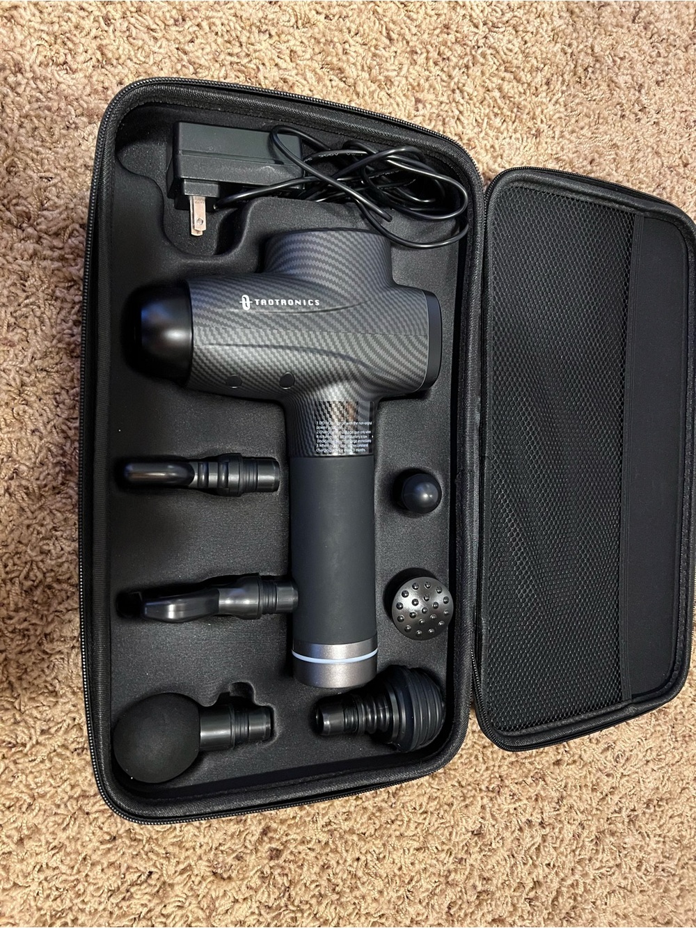 Theragun-Style Percussion Massage Gun by TaoTronics - Black